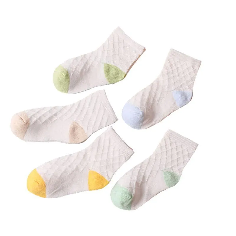 5-piece Cotton Mesh Socks