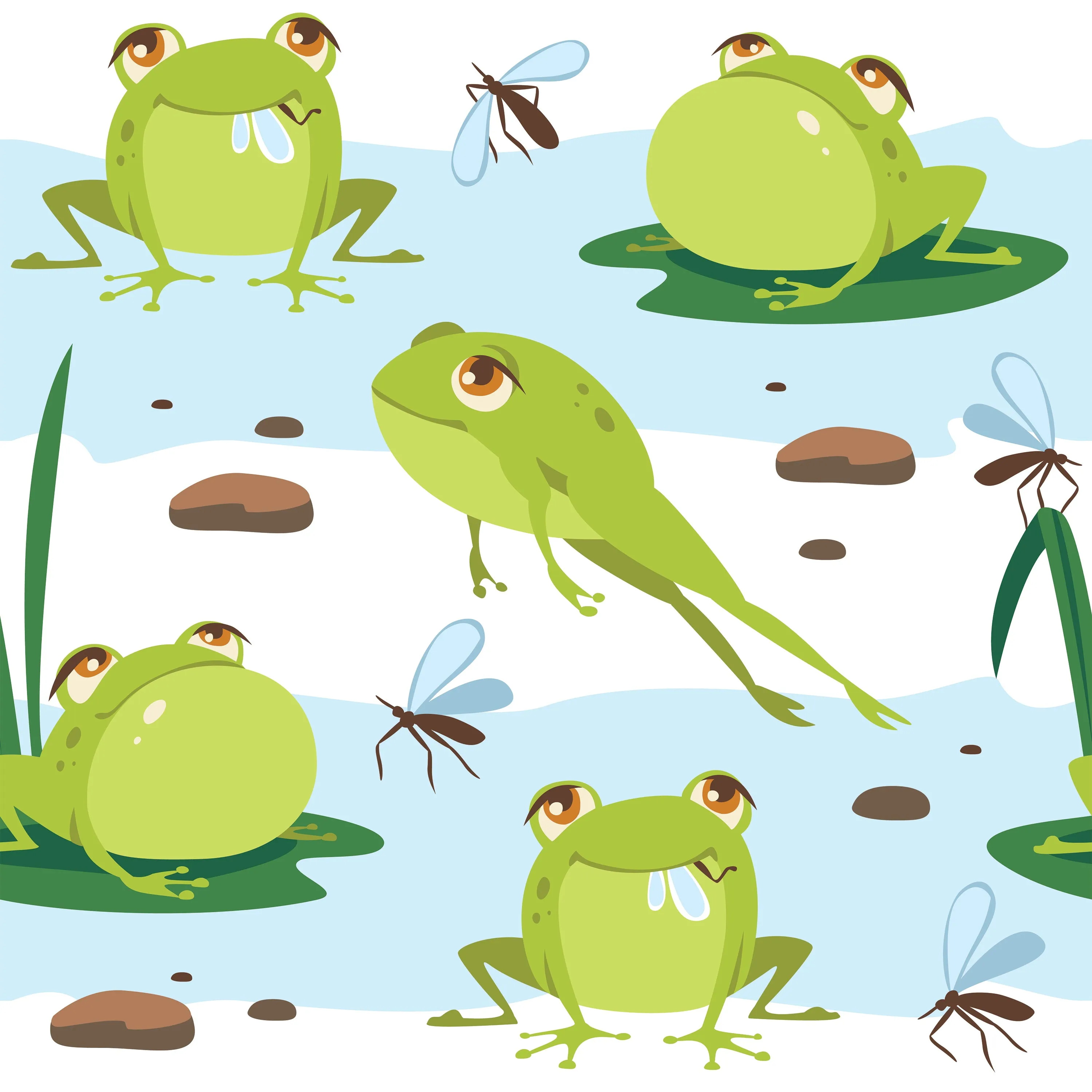 Animal Fabric, Frog Fabric, Bull Frog Fabric,  Fleece 2031