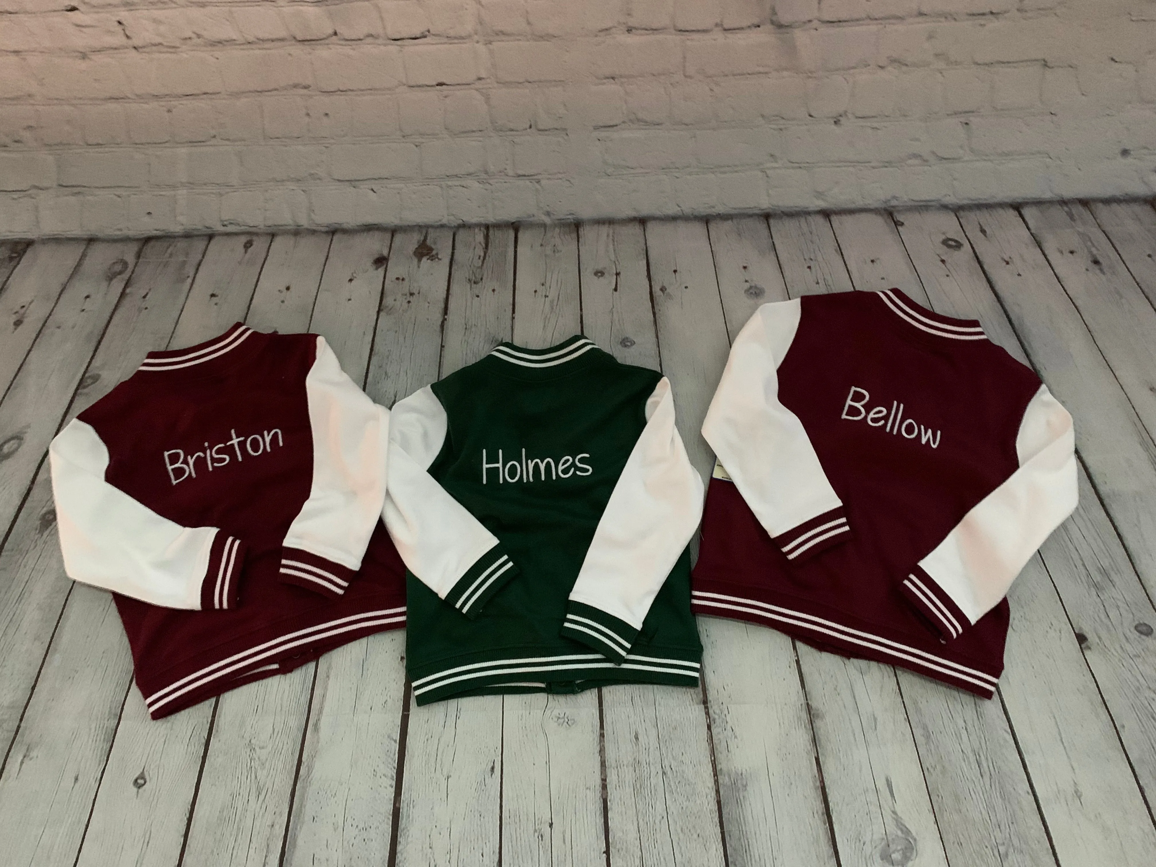 Baylor University-Children's Varsity Jackets, Bibs, Hair Knots, Cheer Dresses (Baylor Bears)