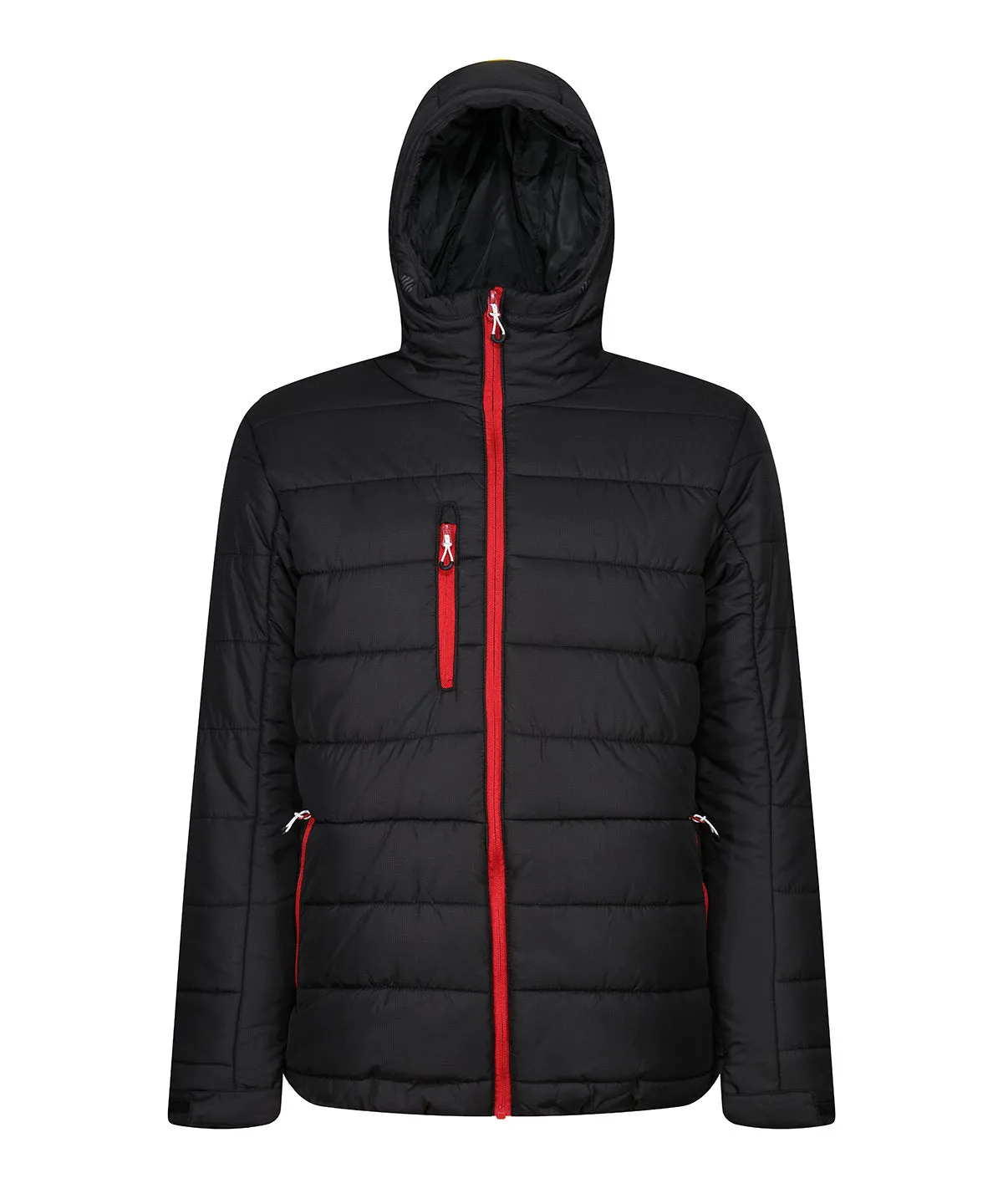 Black/Classic Red - Navigate thermal hooded jacket