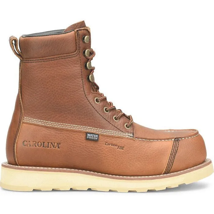 Carolina Men's Staple Gun 8" Carbon Comp Toe WP Work Boot -Tan- CA7571