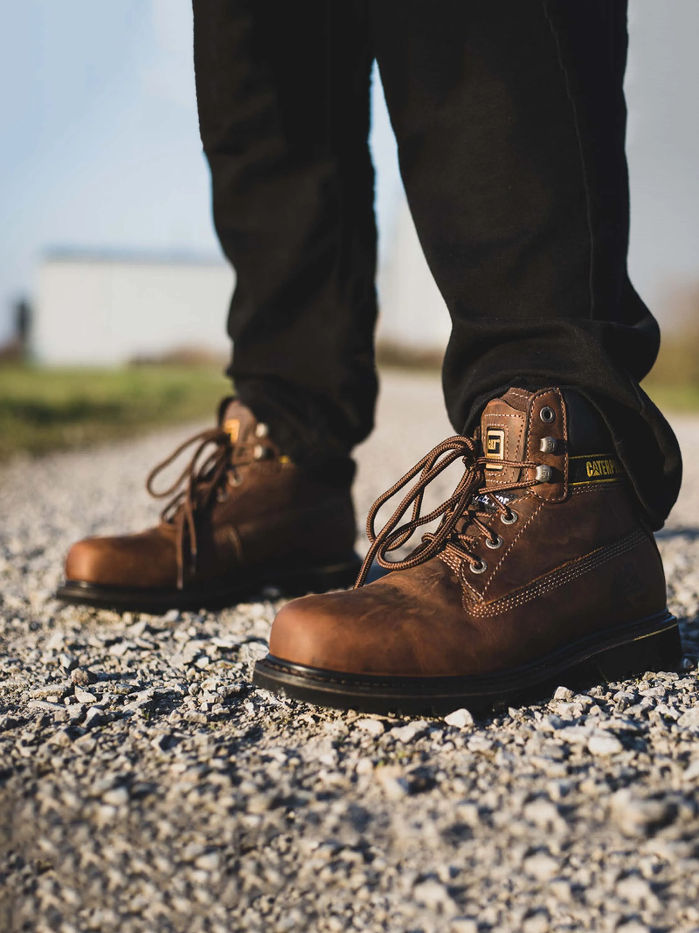 Caterpillar Men's Holton Steel Toe S3 HRO SRC Work Boot