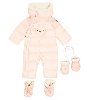 Children's down overalls Il Gufo, pink