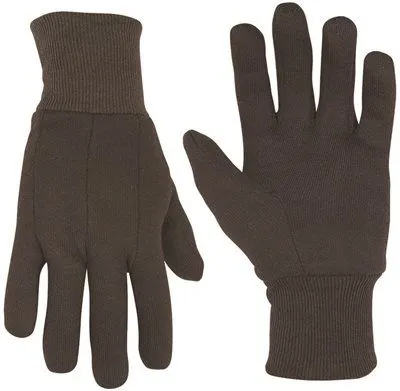 Clc Cotton Blend Brown Jersey Gloves One Size Fits All