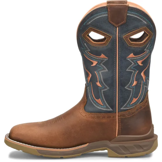 Double H Men's Troy 11" Square Toe WP Western Work Boot Brown- DH5357