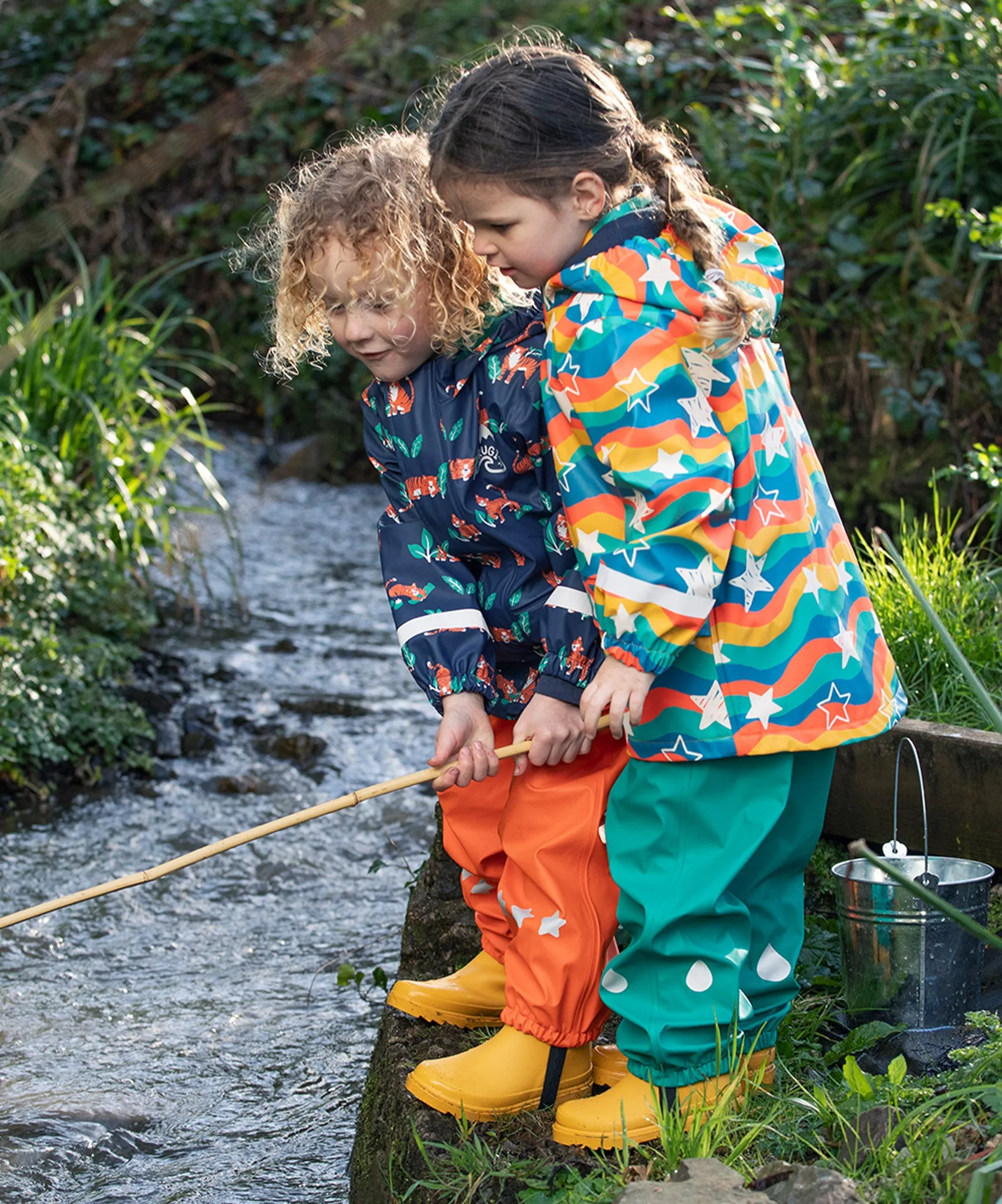 Frugi Puddle Buster Trousers - Iguana