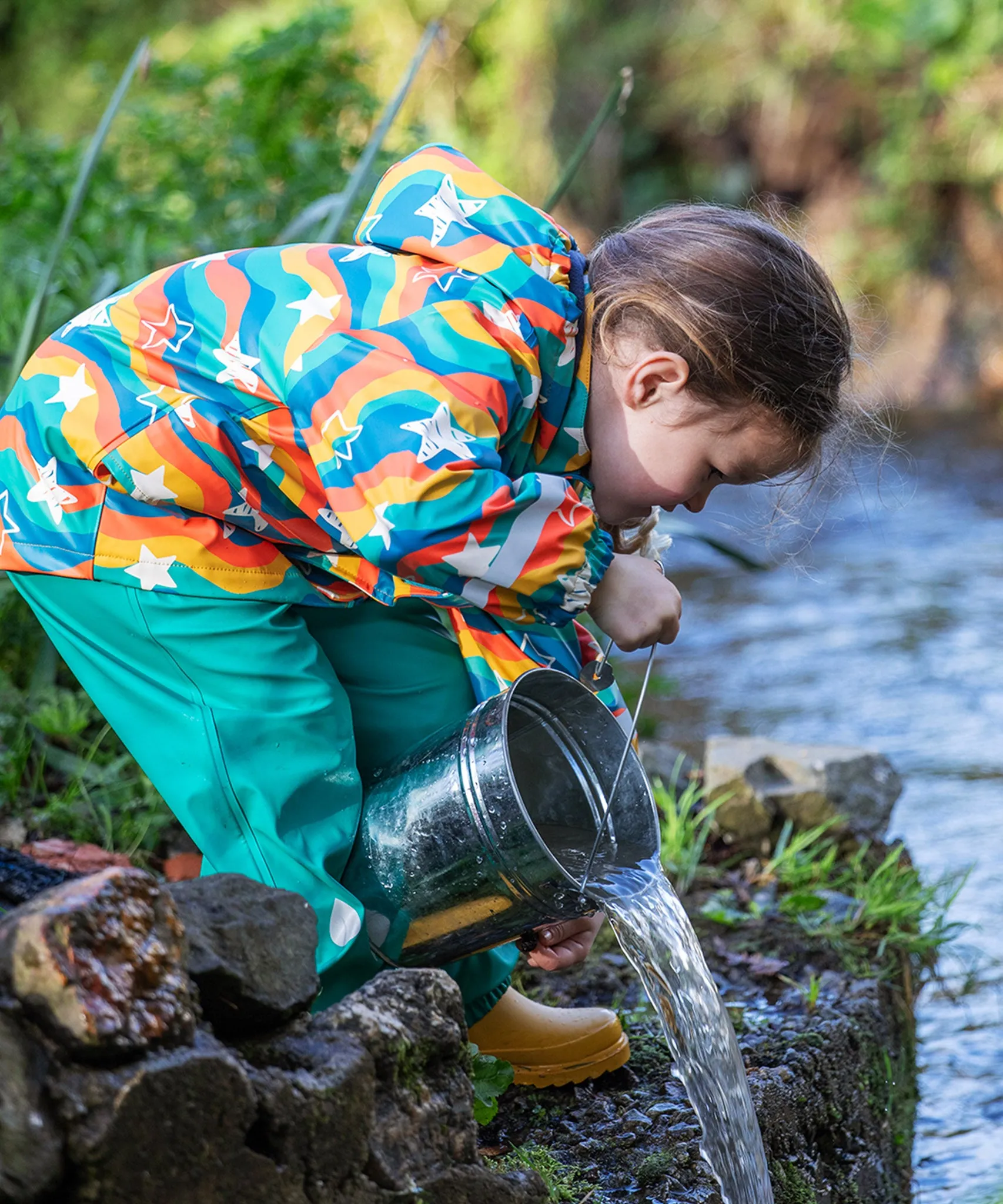 Frugi Puddle Buster Trousers - Iguana