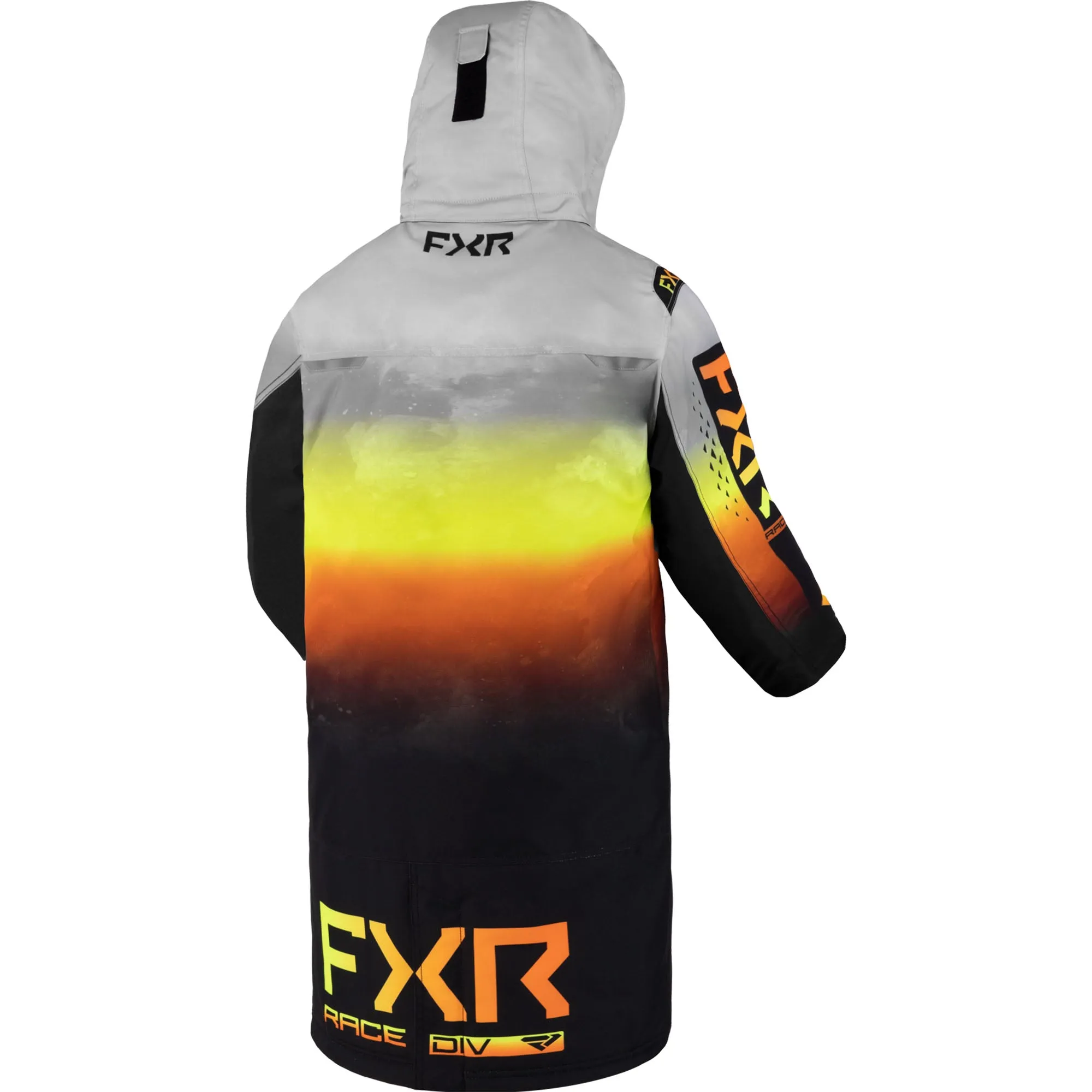 FXR Youth Warm-Up Snowmobile Coat Jacket White Lightning Grey