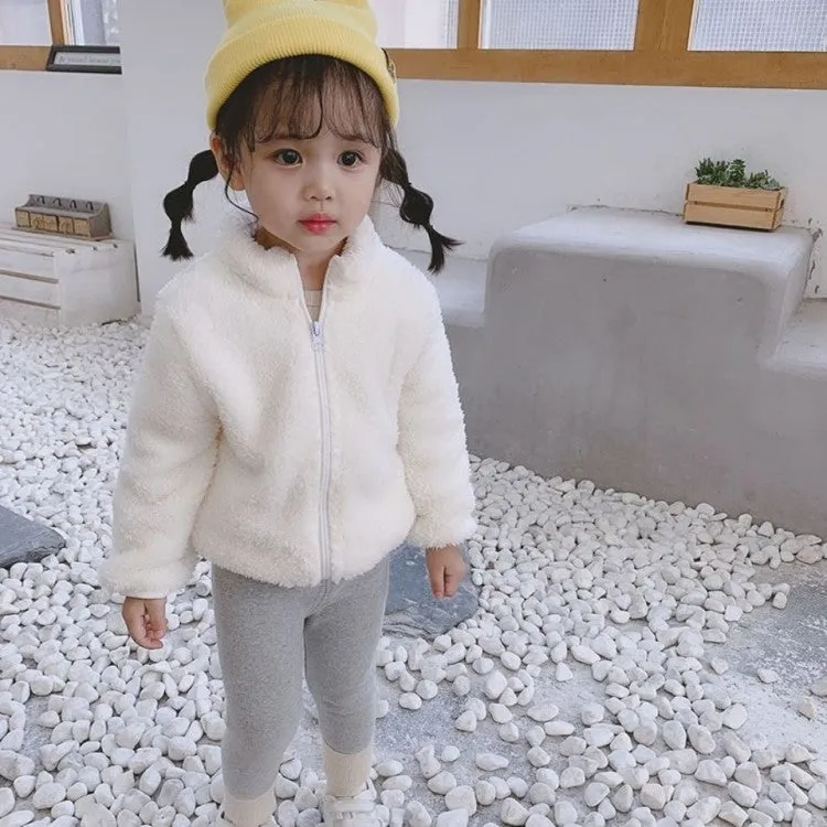 Girls' Jackets, Autumn And Winter New Children's Clothing, Children's Plush Outerwear