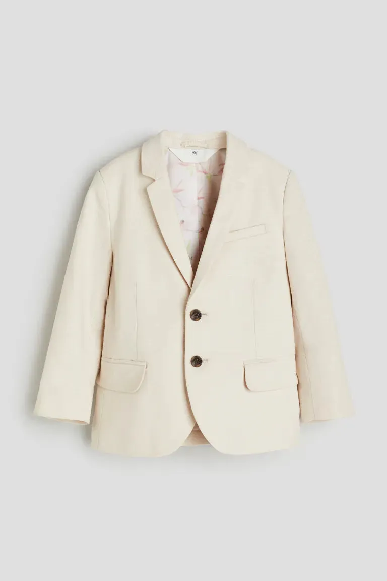 H&M single-breasted jacket, beige