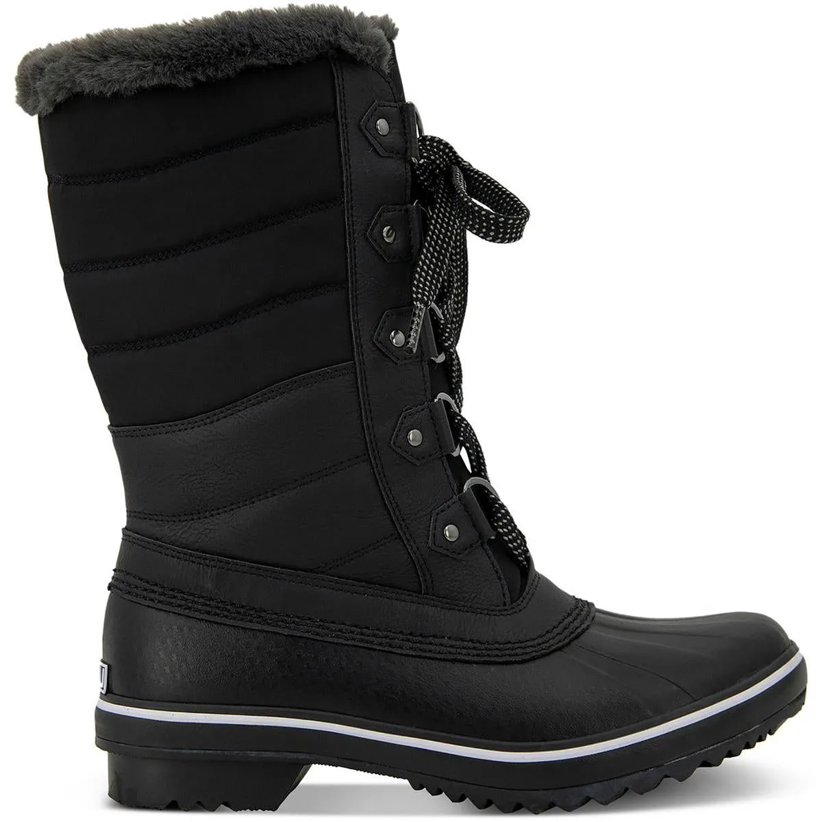 JBU by Jambu Womens Siberia  Leather Tie Winter & Snow Boots