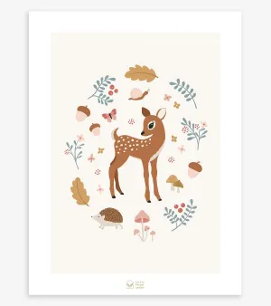 Jöro - Children's Poster - Soft Fawn