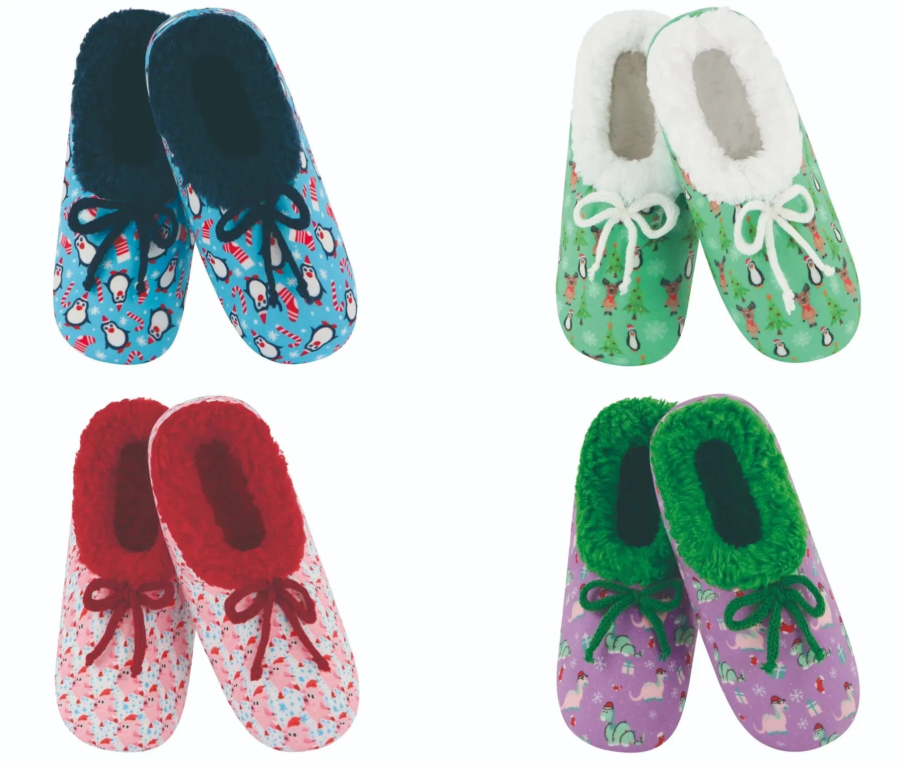 Kids Holly Jolly Snoozies Slippers