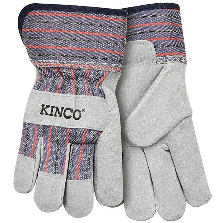 Kids Split Leather Palm Chore Gloves