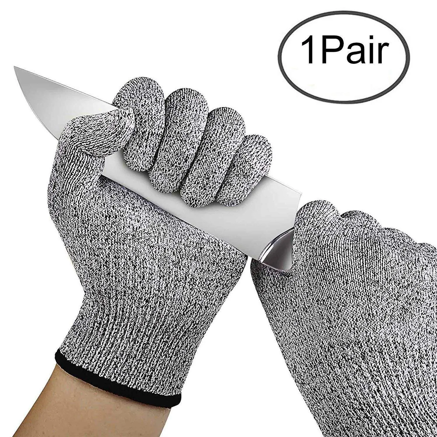 Knife Cut Resistant Nylon, Hand Safety Gloves for Kitchen, Industry, Sharp Items, Gardening,