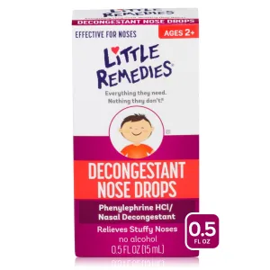 Little Remedies Decongestant Nose Drops 0.5oz