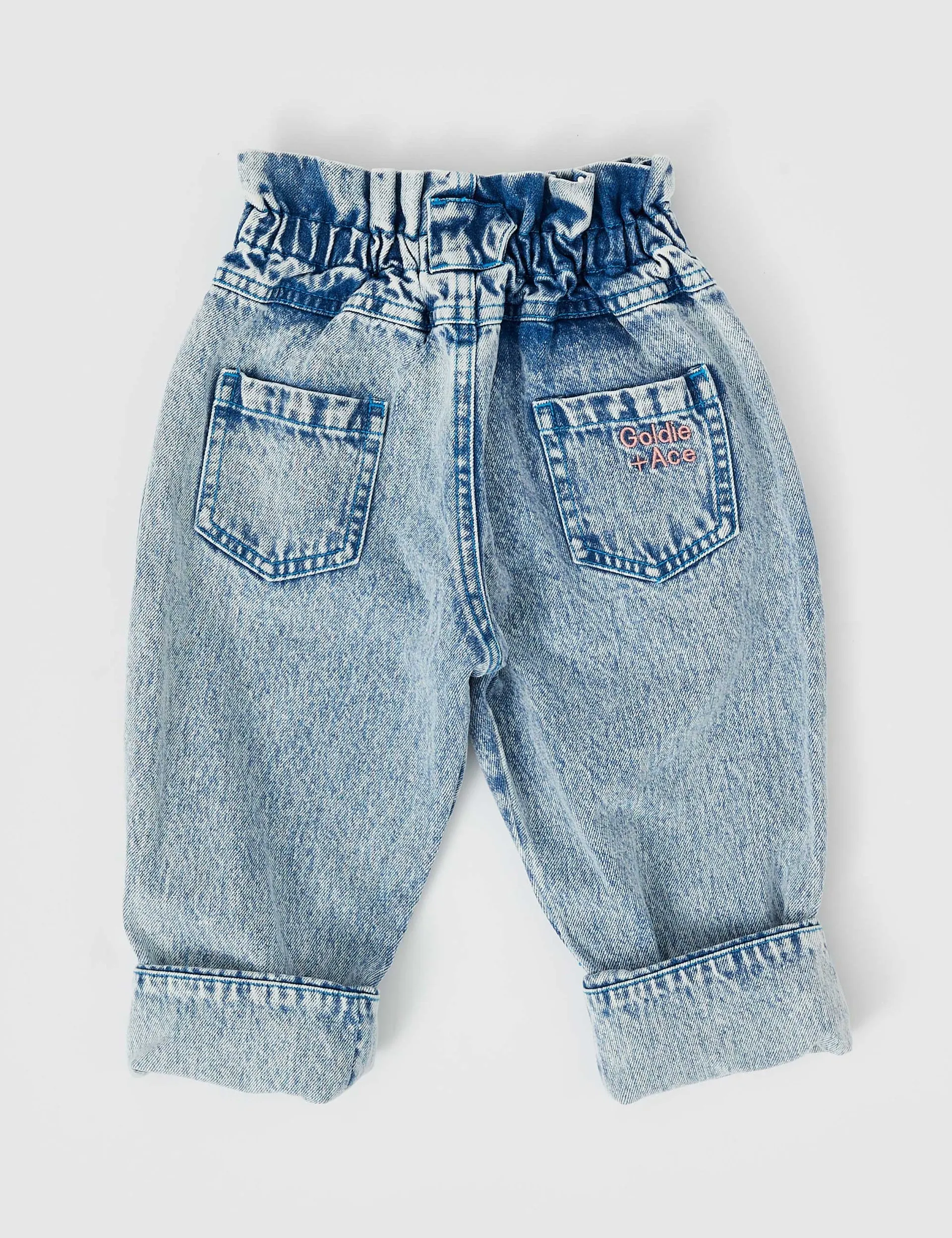 Millie Paper Bag Jeans - Light Denim