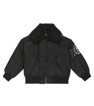 MM6 Maison Margiela padded twill bomber jacket, black