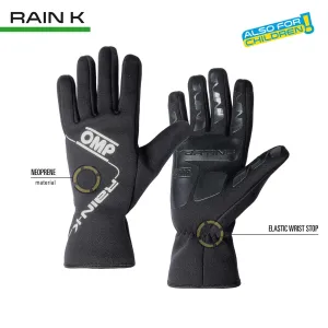 OMP | Rain K | Karting  Gloves | Weather Resistant