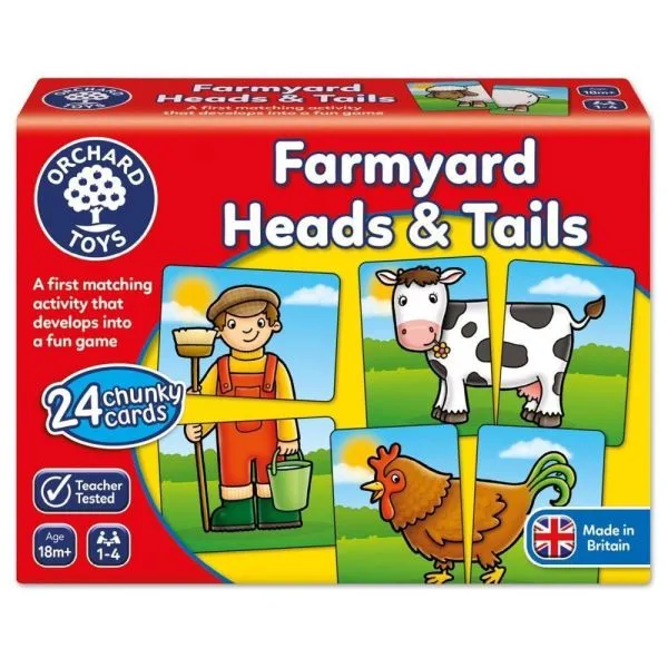 Orchard Toys Farmyard Heads and Tails Game