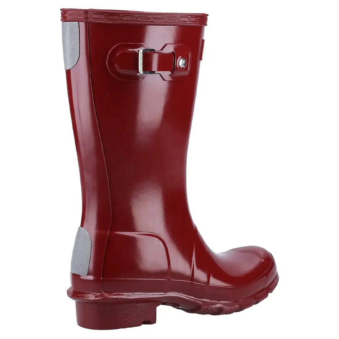 Original Gloss Children's Wellington Boots - Fall Red by Hunter