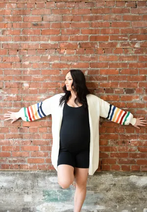 Oversized Rainbow Cardigan