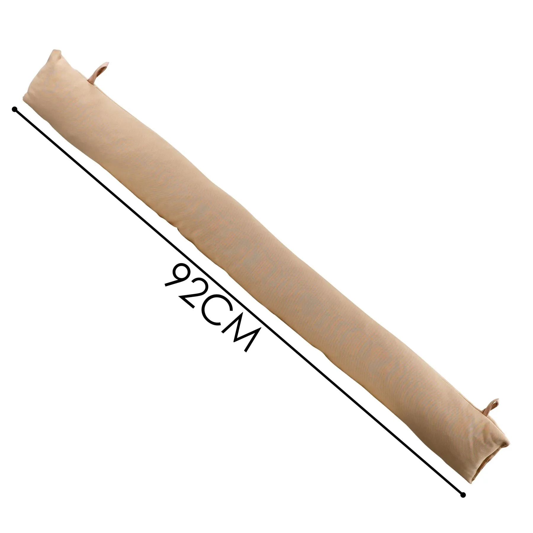 Plain Fabric Beige Draught Excluder