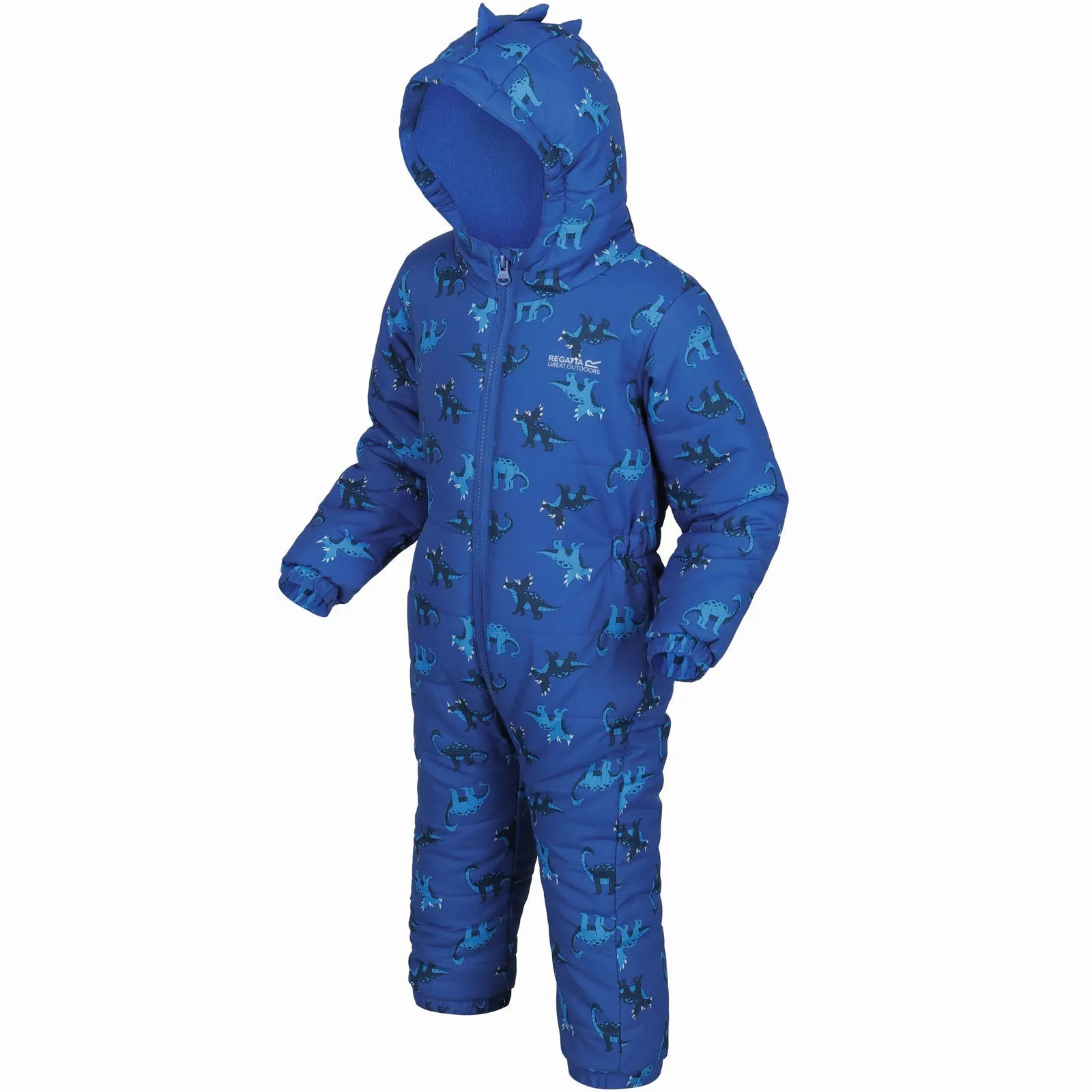 Regatta Kids Penrose Fullzip Insulated Fleece Lined Hood Puddle Suit