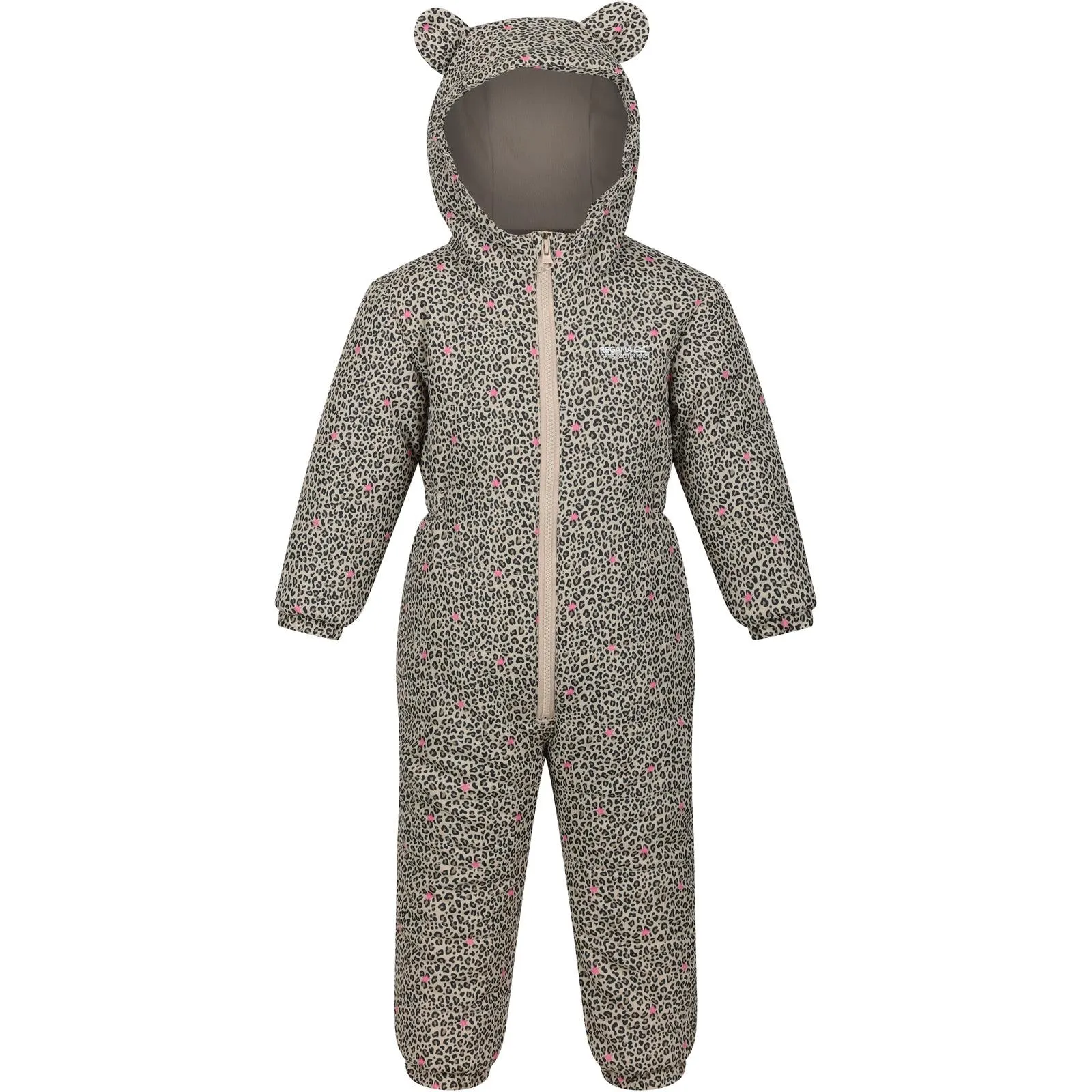 Regatta Kids Penrose Fullzip Insulated Fleece Lined Hood Puddle Suit