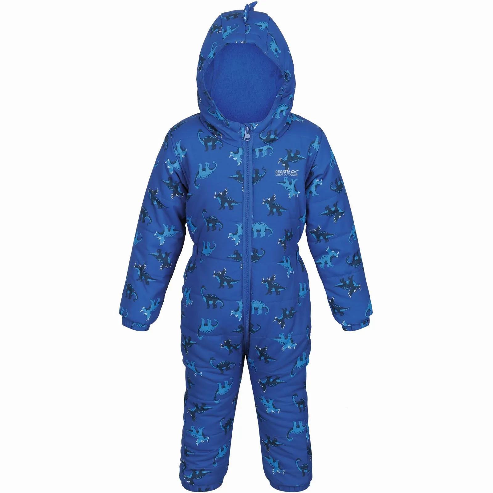 Regatta Kids Penrose Fullzip Insulated Fleece Lined Hood Puddle Suit