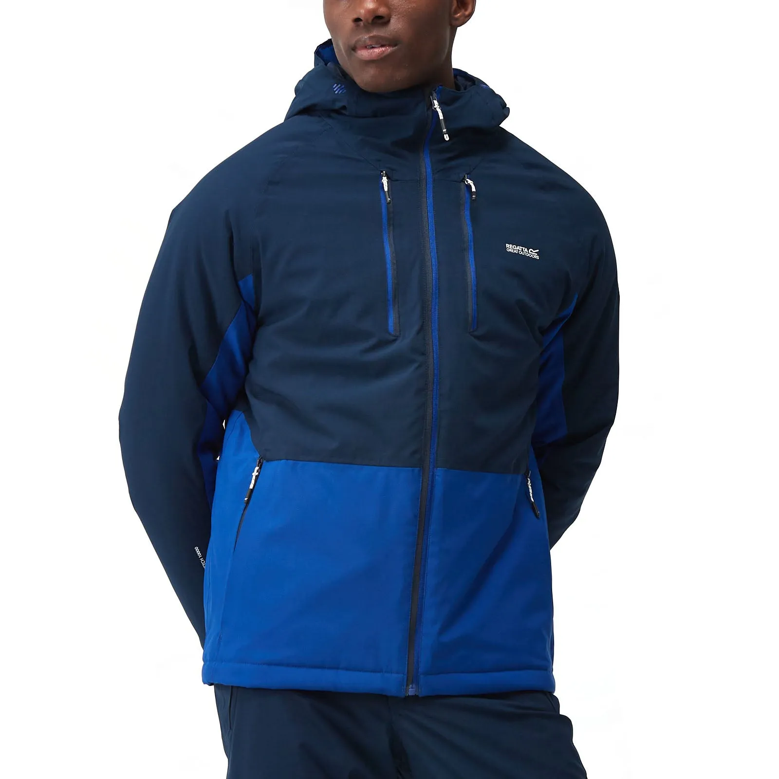 Regatta Mens Highton III Stretch Waterproof Jacket - Navy