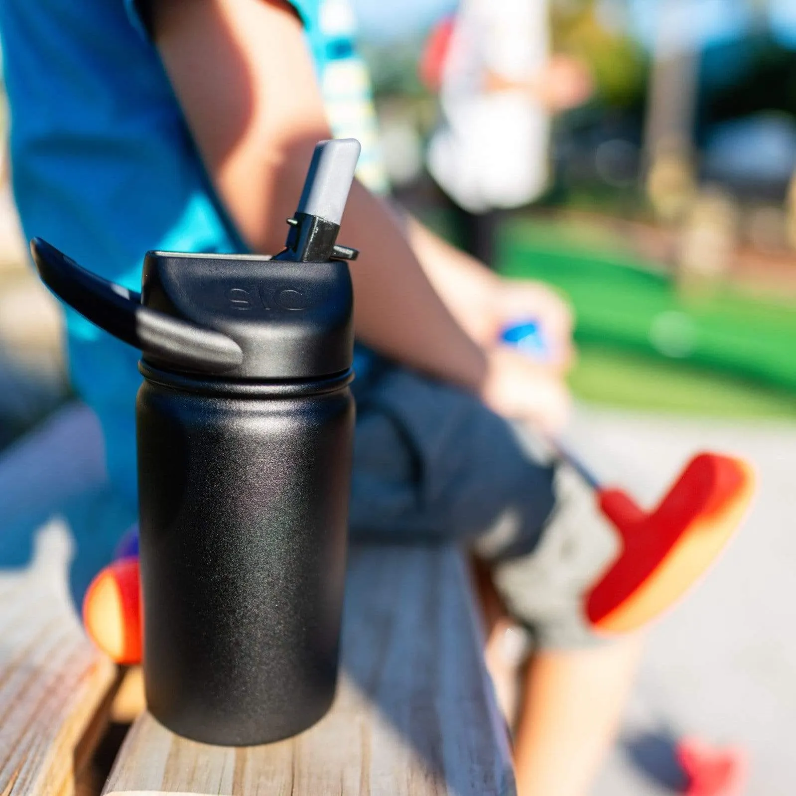 SIC Stainless Water Bottle: 12oz in Tuff Black