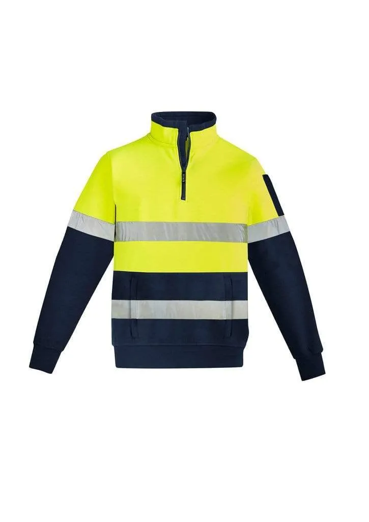 Syzmik Workwear Mens Hi Vis 1/4 Zip Pullover Hoop Taped ZT567